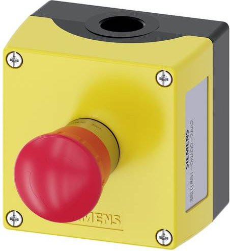 Siemens SIRIUS ACT Pilztaster Gelb mit Schutzkragen IP69K B/T/H: 8,5 x 8,94 x 10,9 cm - Bild 1
