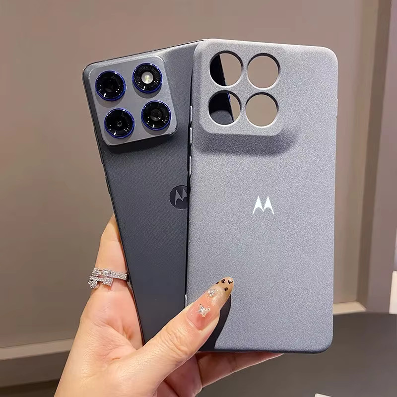 Rock Sand Skin Feel Slim Case Schutzhülle für Motorola in Grau - Bild 2