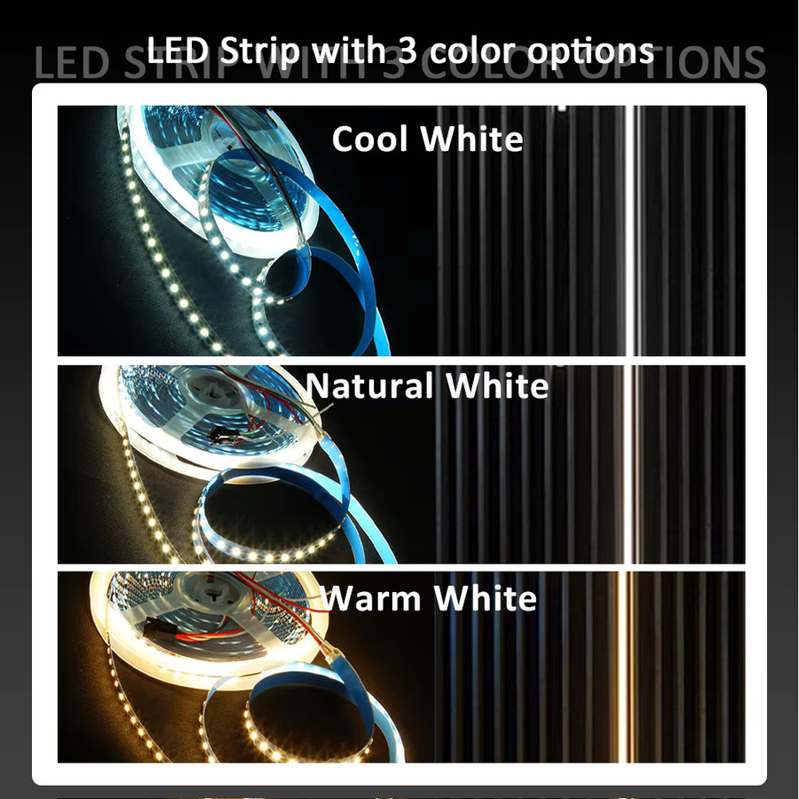 WeeTisa 2-in-1 LED-Streifen mit PIR-Bewegungsmelder und Treppencontroller, 24 V RGBIC Pixel Chasing Effekt, Farbe: Weiß - Bild 2