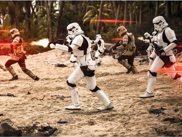 Komar Fototapete Vlies Star Wars Imperial Strike multicolour B: 250 cm, H: 200 cm - Bild 1