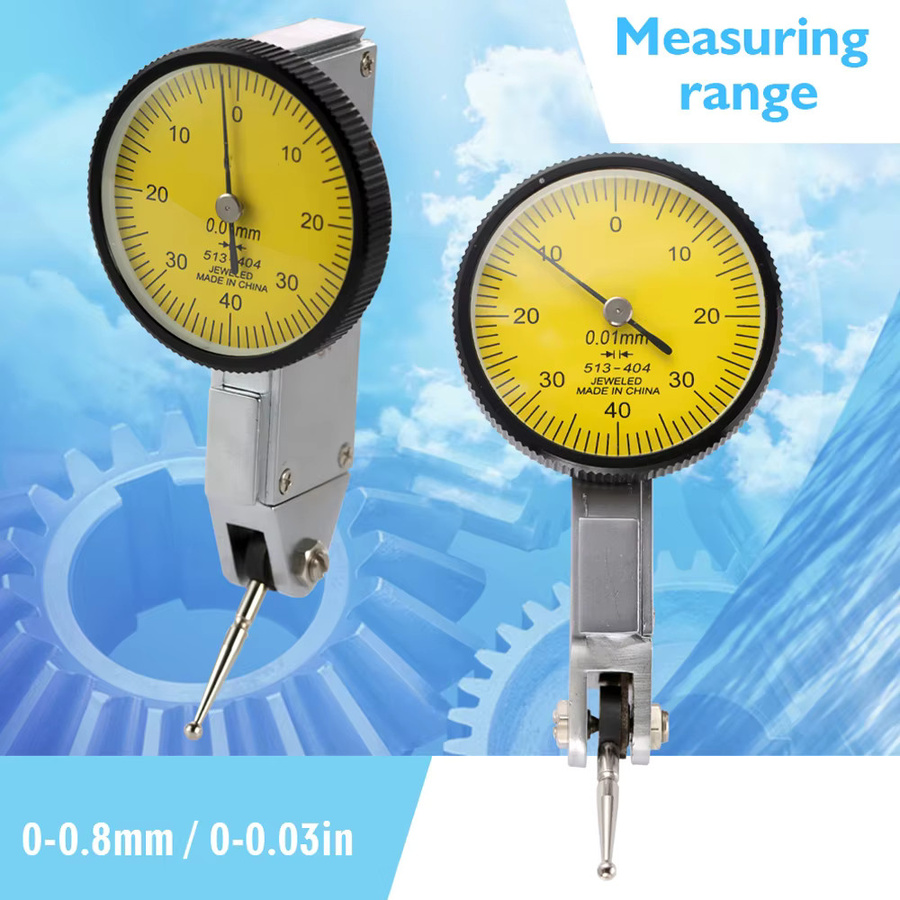 BASI Messuhr-Set mit 0,01 mm Genauigkeit, stoßfeste Messuhr inklusive magnetischem V-Nut-Ständer und Basis in Silber - Bild 3