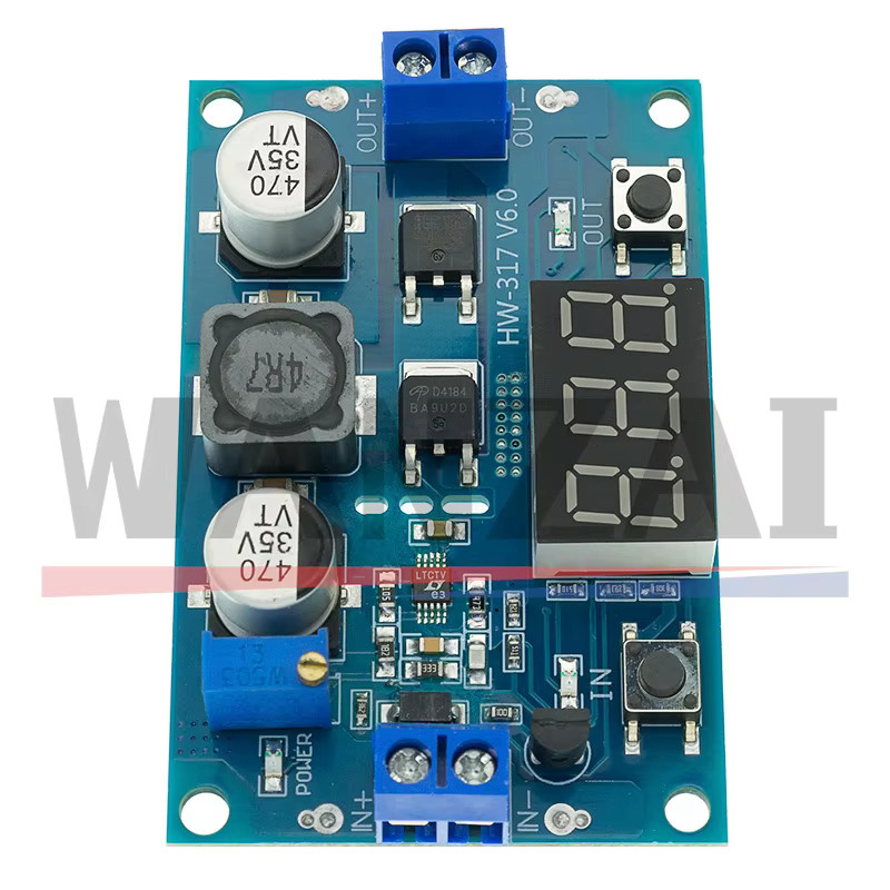 AITEWIN ROBOT H31 DC-DC Step-Up Konverter Modul LTC1871 mit integriertem VoltMeter, Blau - Bild 3