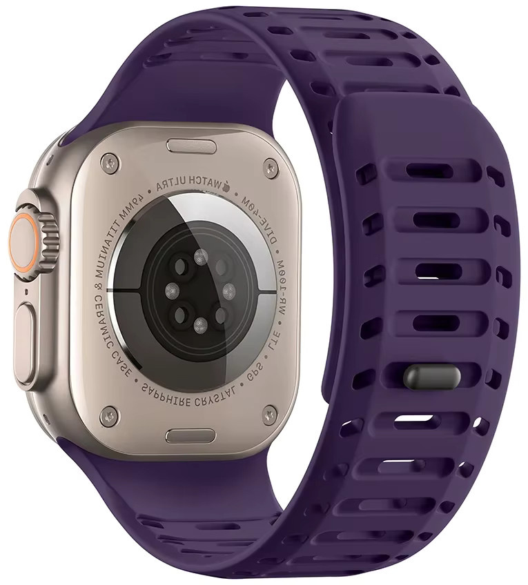 Apple Sport-Silikonarmband, Schwarz, Unisex - Bild 3