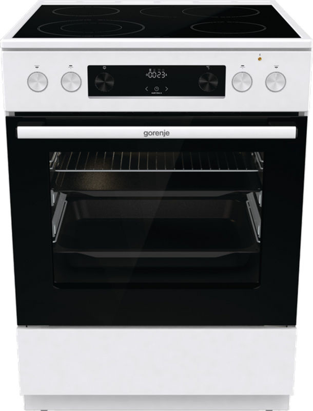 Gorenje Elektroherd mit Glaskeramikkochfeld und Heißluft mit Dampf in Weiß GECS6C70WPA - Bild 2