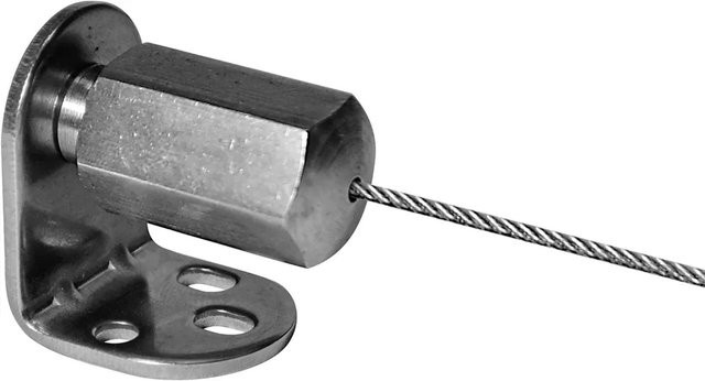 Spannelement für Sonnensegel aus Edelstahl in Silber - Bild 1