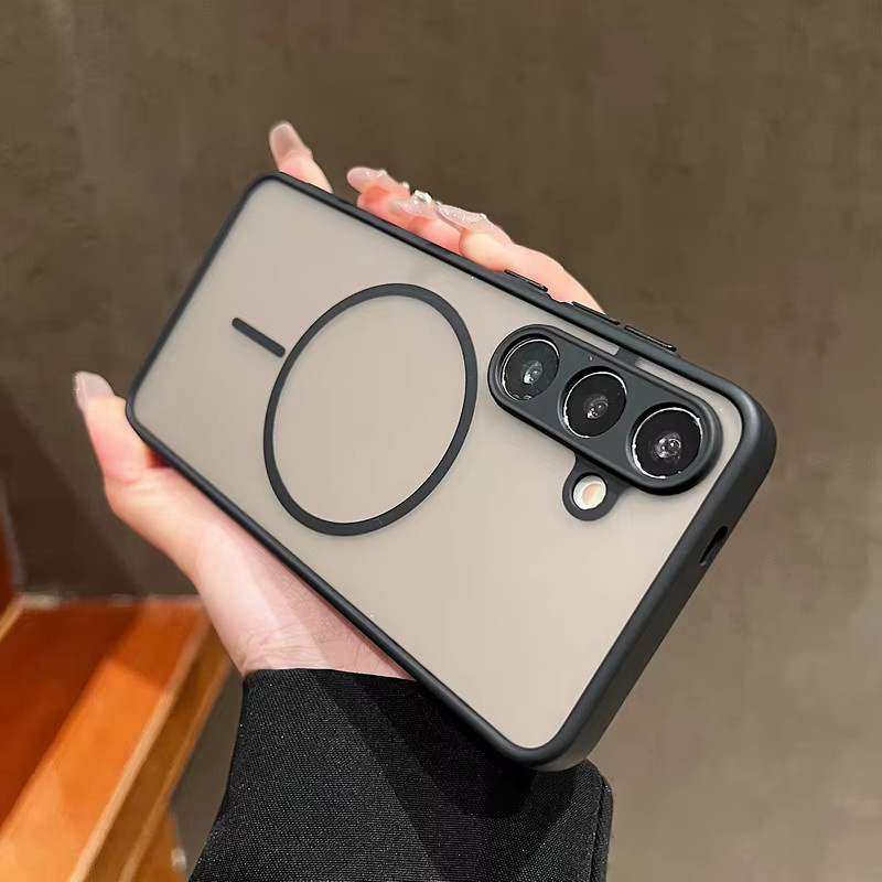 Personalisierte Magnetische DIY Fotohülle für Samsung Galaxy S26 S25 S24 S23 Ultra S22 Plus S21 FE mit MagSafe Kompatibilität in Schwarz von MOESOE - Bild 3