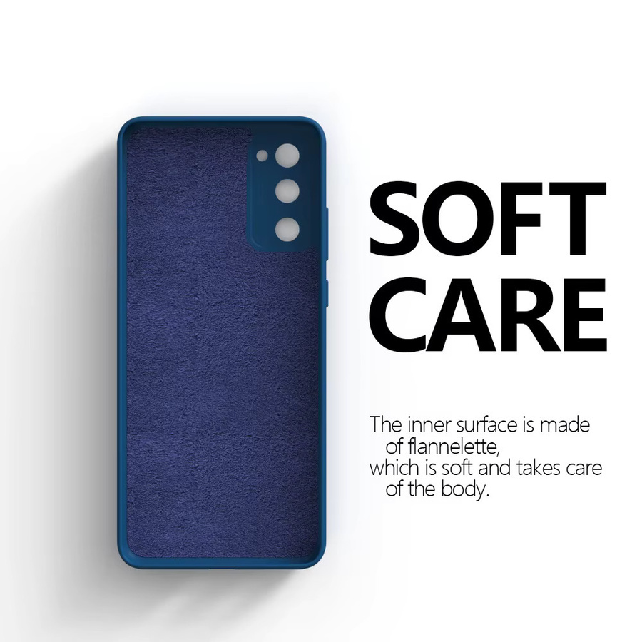 Stoßfeste Silikonhülle für Samsung Galaxy S20 FE, S25, S24, S23, S21 FE mit Kameraschutz in Schwarz - Bild 4