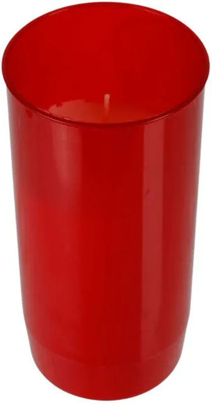 Buri Jumbo Öl-Grablicht Rot mit Deckel aus Glas, H 14,5 cm, B 6,5 cm, T 6,5 cm - Bild 1
