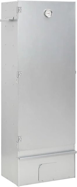 vidaXL Räucherofen mit Kaltrauchgenerator aus verzinktem Stahl und Thermometer in Silber - Bild 1
