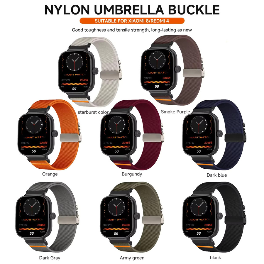 XIAOMI Uhrenarmband Nylon, Edelstahl, Unisex - Bild 4