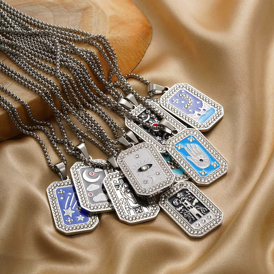 Erpels Halskette Edelstahl, Silber, Zirkonia, Damen - Bild 2