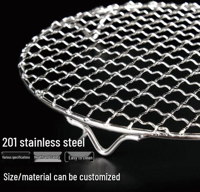 Runder Edelstahl-Grillrost von TOOLCRAFT in Silber, Durchmesser: 48 cm - Bild 1