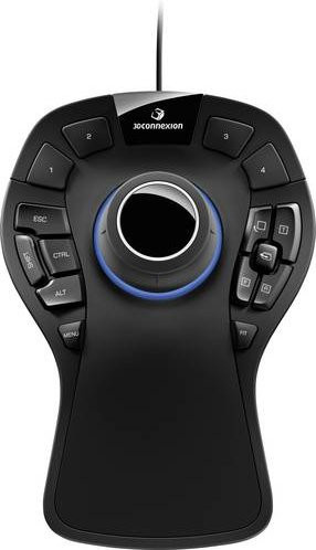 3Dconnexion SpaceMouse Pro USB 3D-Maus mit 15 Tasten in Schwarz und Grau - Bild 3