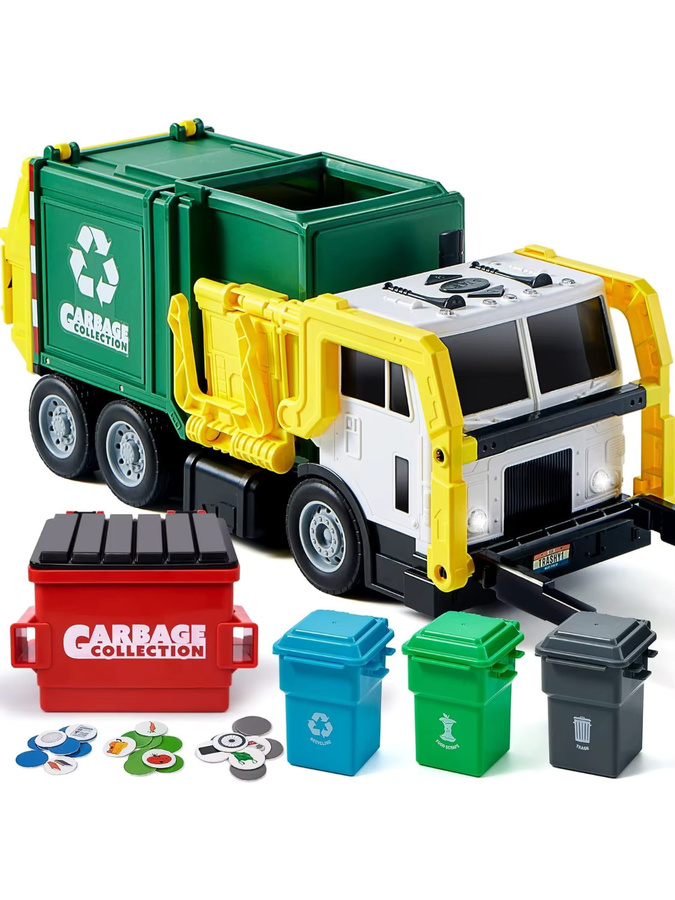 JOYFY Müllwagen-Spielzeugset, mit Müllcontainer, ab 3 Jahren - Bild 7