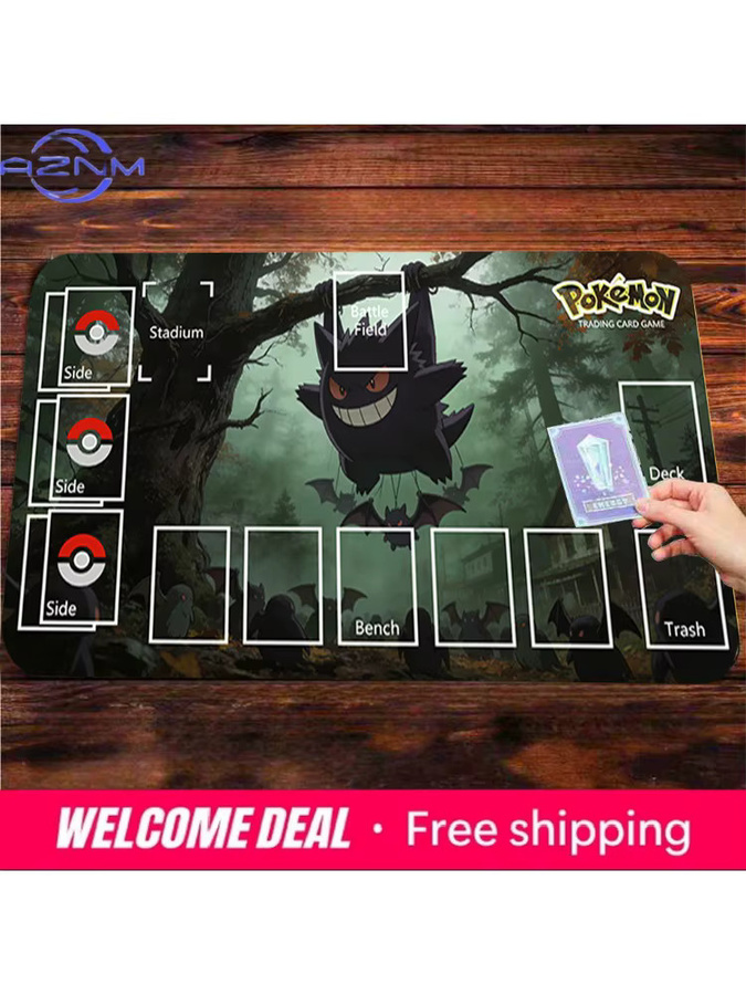Pokémon Gengar Hängende Baumschaukel Spielmatte, Rutschfeste Sammelkartenspiel-Matte - Bild 7