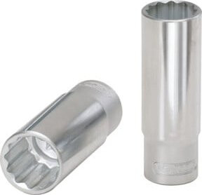 KS Tools 1/2 Zoll 12-kant Stecknuss lang in Silber - Bild 1