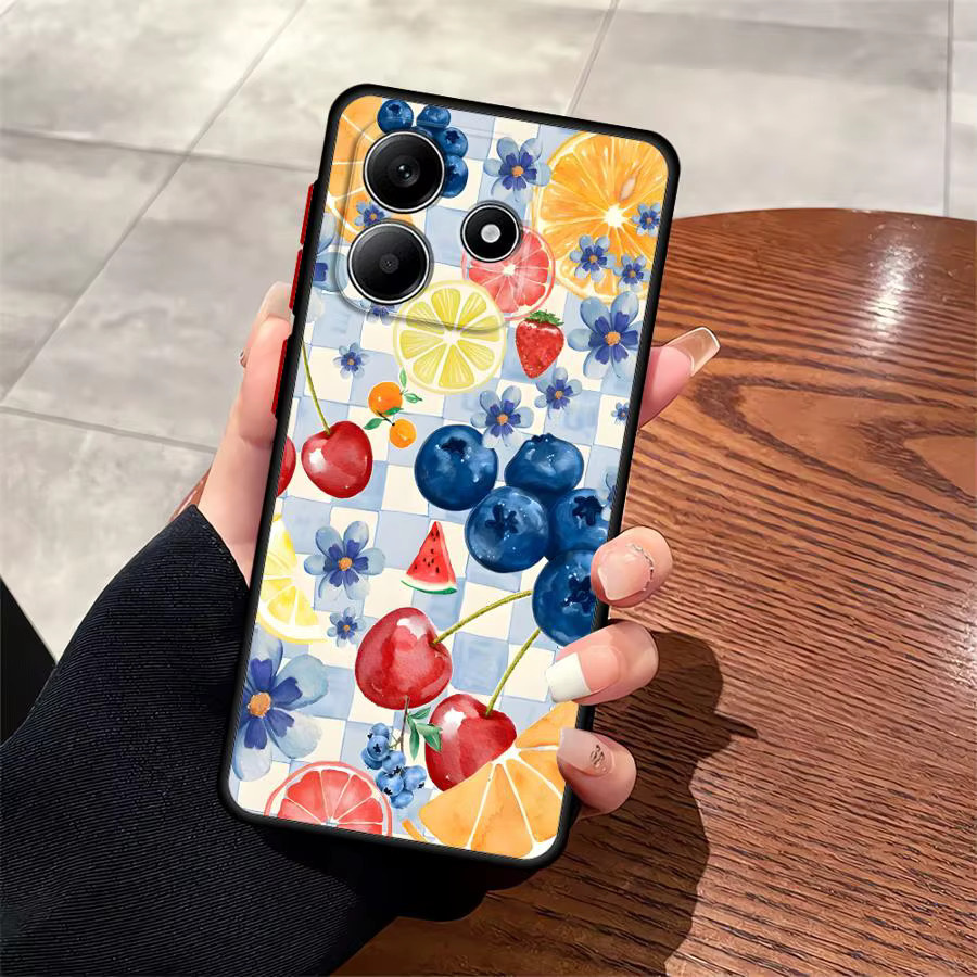 Funda Handyhülle mit Collage Früchte Design für Xiaomi Redmi Note 14 Pro Plus 13 12 11 10 A4 13C 14C 9S Multicolor - Bild 3