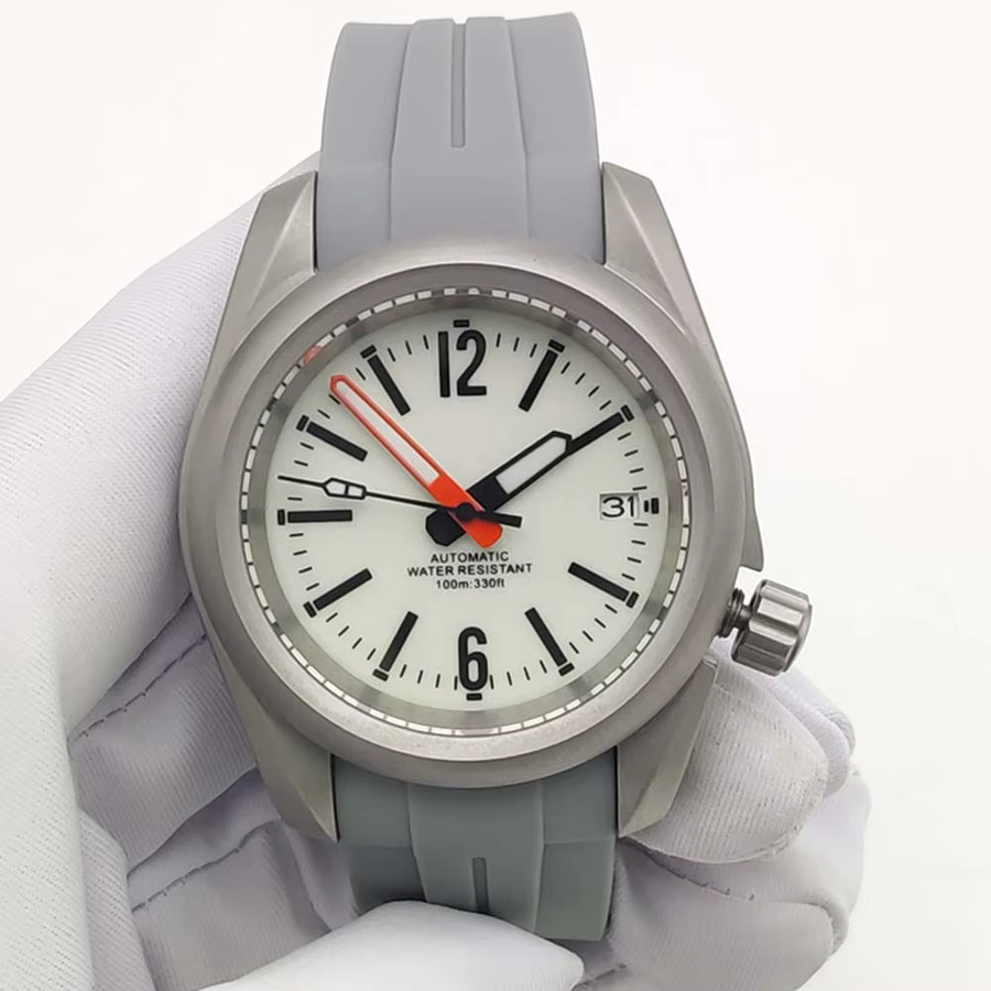 PARNSRPE Armbanduhr Automatik, Edelstahl, 40 mm, Silber, Herren - Bild 2