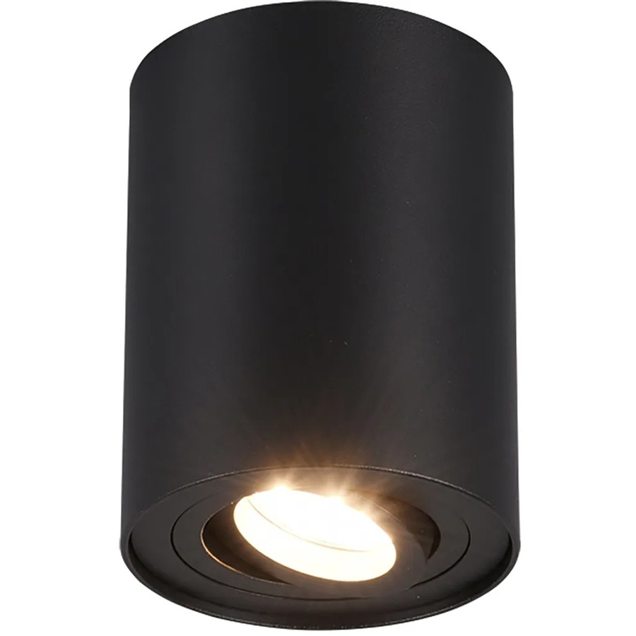 Trio Deckenleuchte Cookie in Schwarz matt aus Metall, verstellbar, B/T/H: 12,5 x 9,6 x 9,6 cm - Bild 2