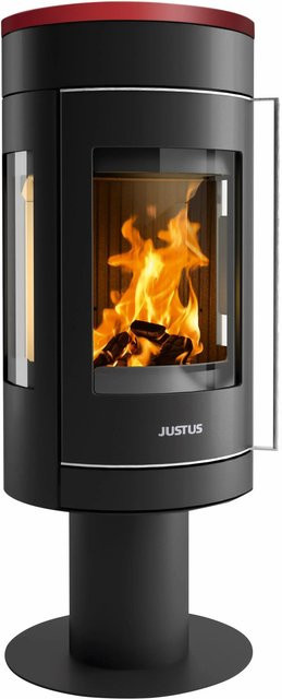 Justus Meva Kaminofen Keramik Schwarz 5,5 kW B/T/H: 45,8 x 45,8 x 114,0 cm - Bild 1