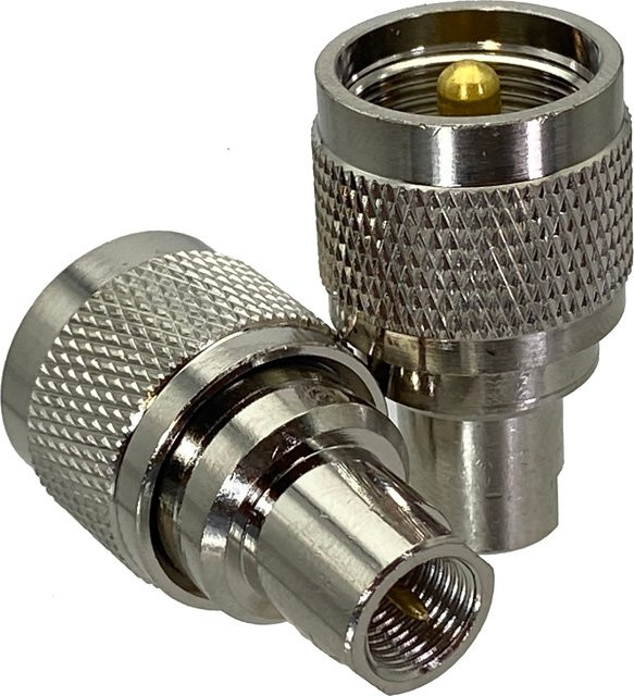 uhf pl259 auf fme HF-Adapter Anschluss für WLAN-Radio-GPS-Antennen in Silber - Bild 1