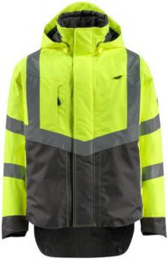 Mascot Harlow Warnjacke nach EN ISO 20471 Class 3 in Gelb und Dunkelanthrazit Größe 2XL - Bild 1