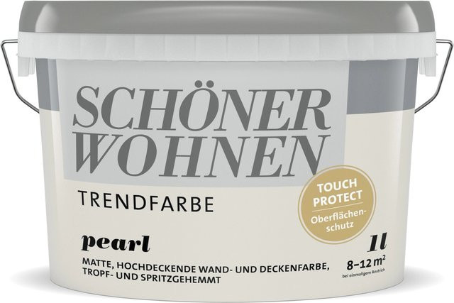 Schöner Wohnen Dispersionsfarbe Pearl Matt in Weiß, tropffrei und tintbar - Bild 1