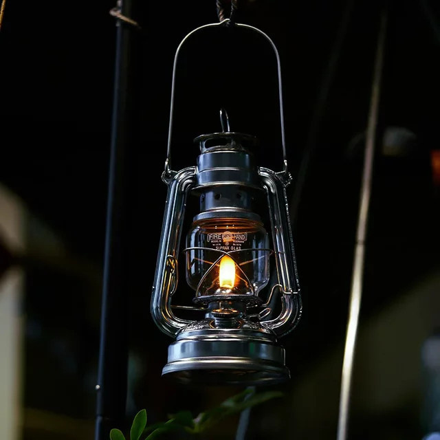 GO PEAK Retro Outdoor Handlampe Tragbare Camping Kohle Öl Lampe - Bild 1