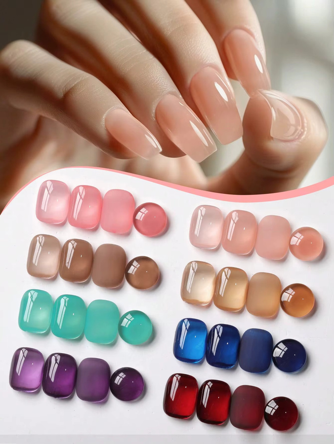 XEIJAYI Nagellack-Gel-Set, Nude, Glänzend - Bild 3
