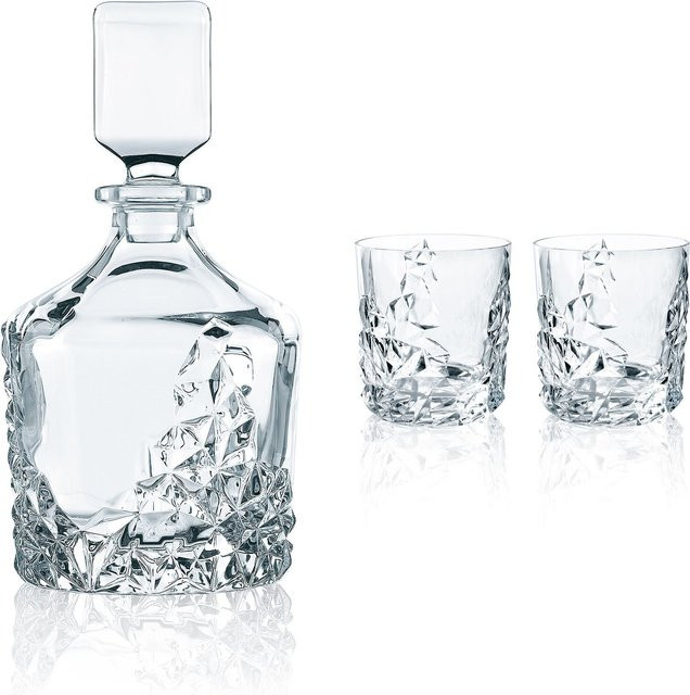 Nachtmann Sculpture Whisky Tumbler Set aus Kristallglas, transparent, 3er Set - Bild 1