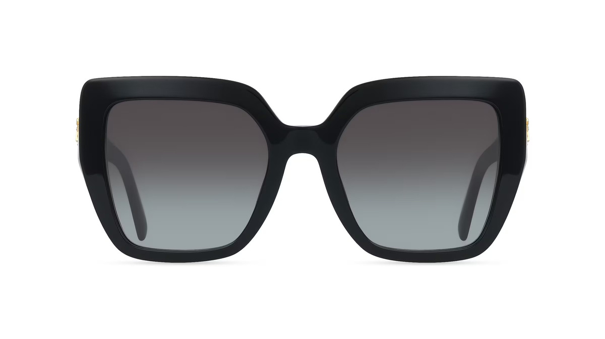 Dolce&Gabbana DG4538 Sonnenbrille, Vollrand, Quadratisch, Acetat, Schwarz, Damen - Bild 1
