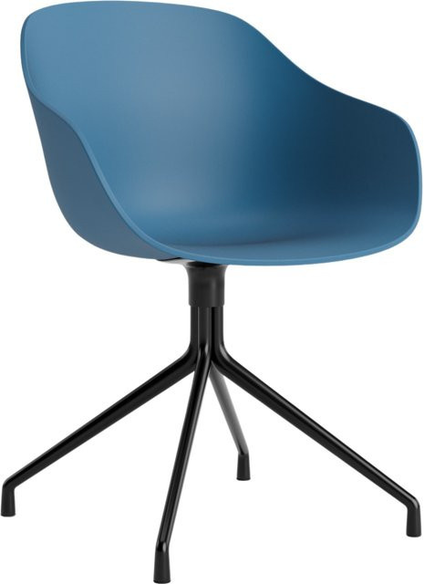 HAY About A Chair AAC 220 mit Armlehnen in Blau aus Aluminium und pulverbeschichtetem Gestell - Bild 1