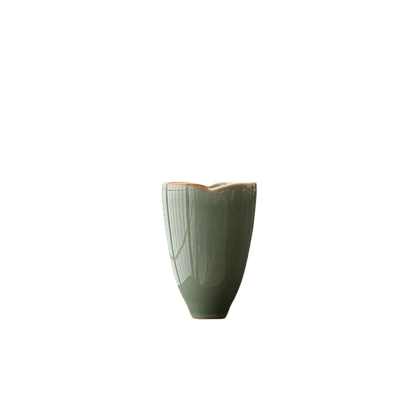 Handgefertigte Retro Celadon Teetasse aus Keramik in Grün für Kung-Fu-Tee-Sets und Teeverkostungen - Bild 4