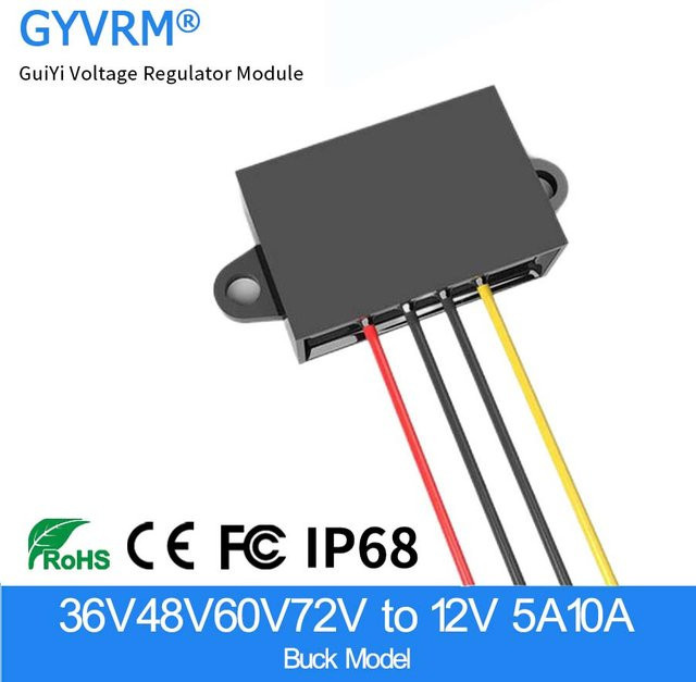 GYVRM DC-DC Abwärtswandler Spannungsregler Buck Converter Schwarz - Bild 1
