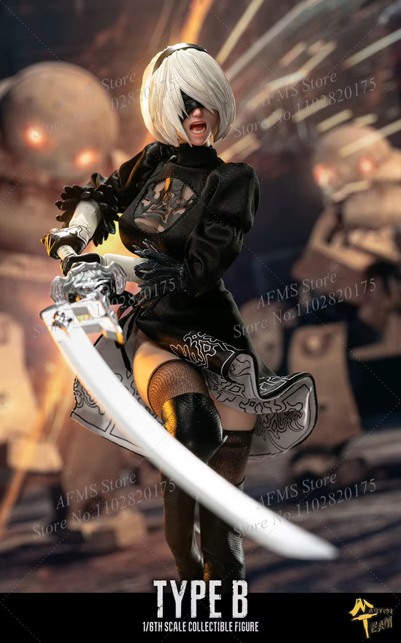Hot Toys Nier 2B, Actionfigur, 1/6 Maßstab, Komplettset - Bild 4