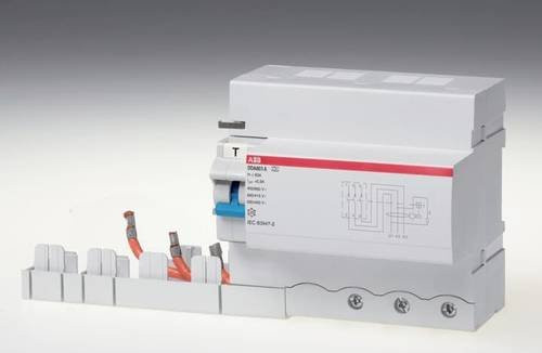 ABB FI-Schutzschalter DDA803AS-63/1 RCBO 63A 1A 690V in Weiß - Bild 1