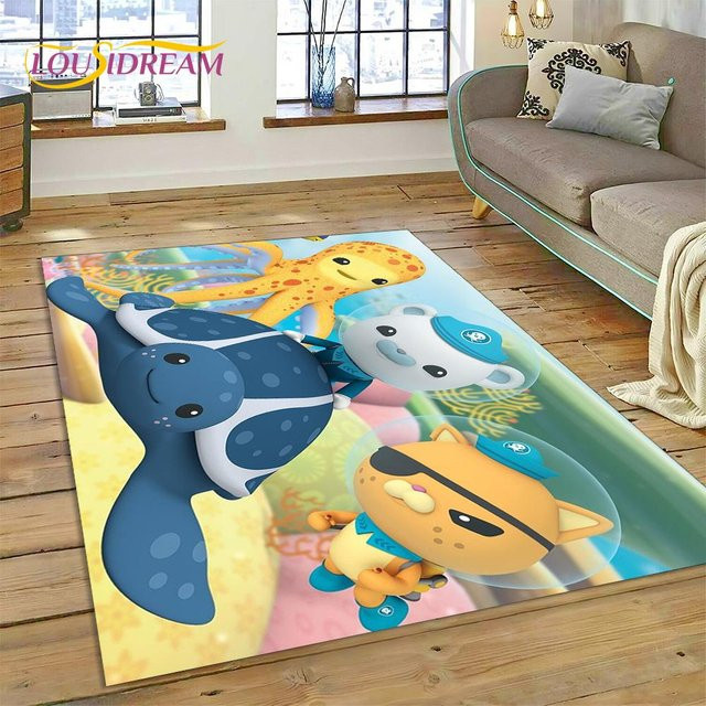 Karpetti Bereichsteppich Die Oktonauten Barnacles 3D Cartoon Motiv, rutschfest und waschbar, B/B: 60 x 90 cm, Mehrfarbig - Bild 1