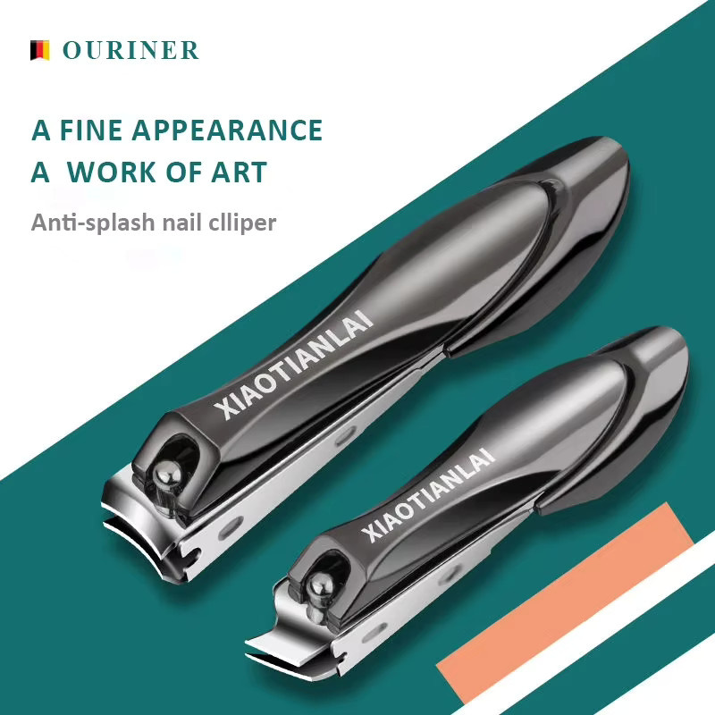 Nagelknipser Edelstahl mit Nagelreiniger und Feile, Unisex - Bild 2