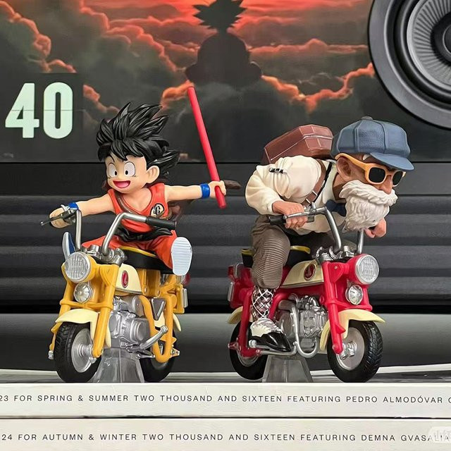 Bandai Dragon Ball Z Son Goku Master Roshi Actionfiguren, Motorrad-Spielzeug - Bild 1