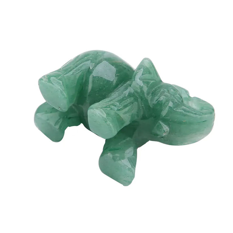 TOPINCN Elefantenfigur aus grünem Naturstein als Fengshui Ornament für dein Zuhause - Bild 4