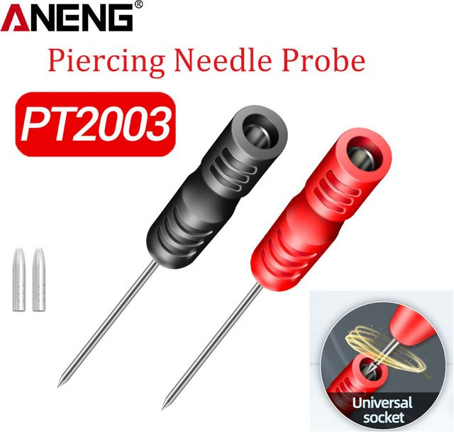 ANENG PT2003 Multimeter Messleitung mit Piercing Nadelspitzen für Automotive Tests, Sonden-Verlängerung Set, 3mm - Bild 1