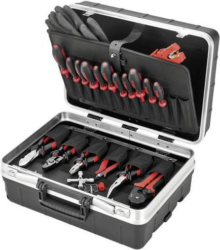 Cimco Werkzeugkoffer bestückt 21teilig Schwarz B/T/H: 45,5 x 39,5 x 20,5 cm - Bild 1