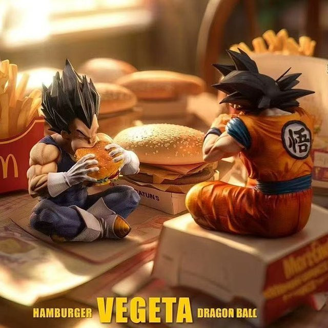 Bandai Dragon Ball Son Goku Vegeta Figur, Actionfiguren, 15cm - Bild 1