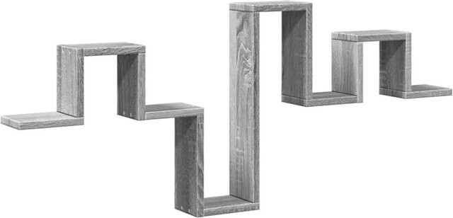 vidaXL Wandregal Grau Sonoma aus Holzwerkstoff B: 104,5 cm, H: 43 cm, T: 10 cm - Bild 1