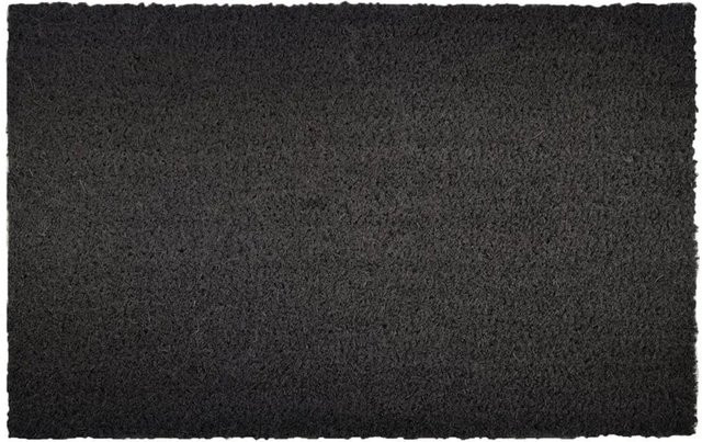 KARAT Kokosmatte Fußabtreter Schwarz B: 100 cm, T: 150 cm, H: 1,7 cm - Bild 1