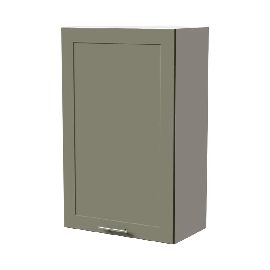 Feldmann-Wohnen Hängeschrank Oslo W4/60/1 Küchenschrank in Weiß und Reed Green Matt mit Soft-Close-Türen, B/T/H: 60 x 32,5 x 96 cm - Bild 2