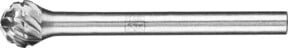 PFERD Hochleistungsfrässtift Kugel KUD Ø 06x05 mm Schaft-Ø 3 mm Titanium für Titan in Silber - Bild 1
