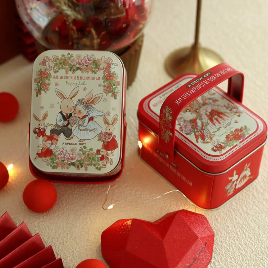 Vintage Metall Aufbewahrungskoffer als dekorative Geschenkbox für Pralinen oder Kekse - Bild 4