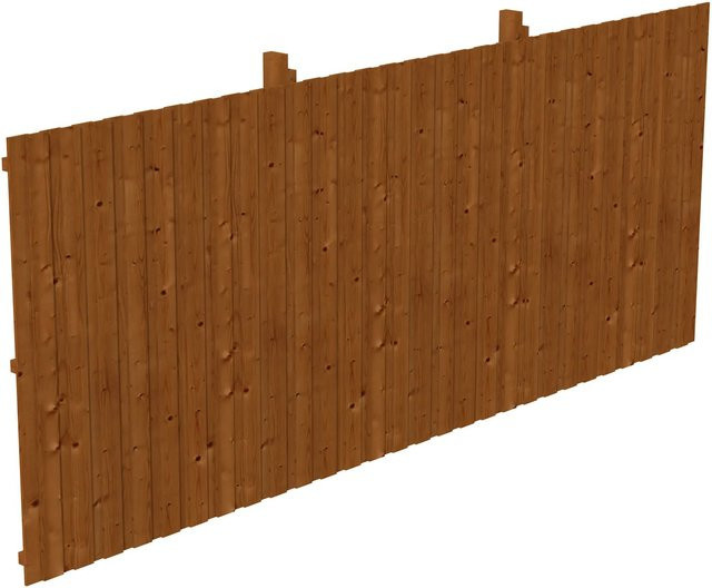 Skan Holz Rückwand Deckelschalung aus Fichte in Nussbaum, B/H: 550 x 220 cm - Bild 1
