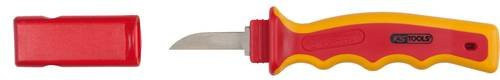 KS Tools Isoliertes Kabel-Abisoliermesser mit Schutzisolierung in Rot, Länge: 200 mm - Bild 1